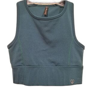 Embrace Your Love sports bra teal wrap style wide band athletic Women's size M